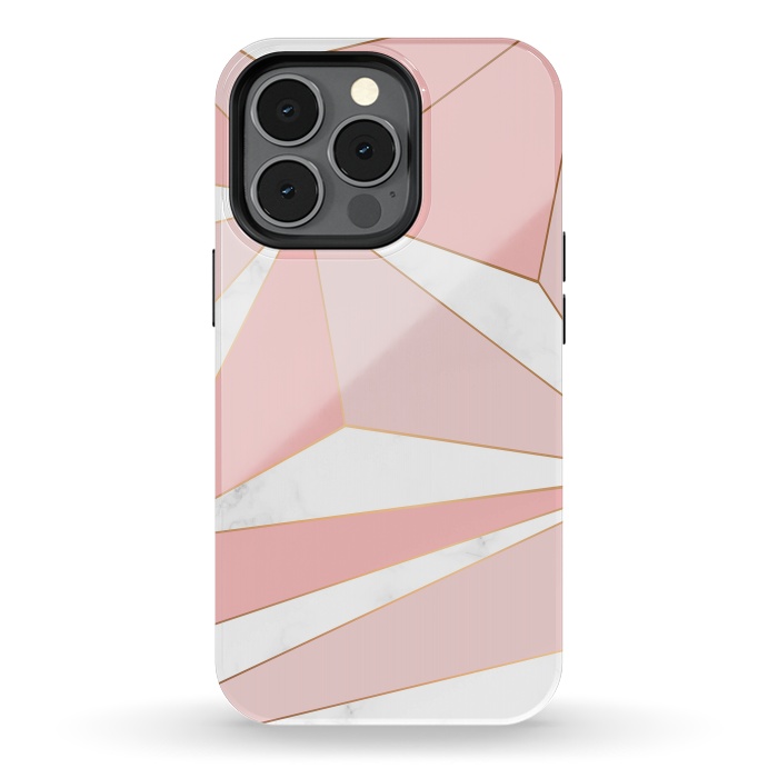 iPhone 13 pro StrongFit Pink Geometry 043 by Jelena Obradovic