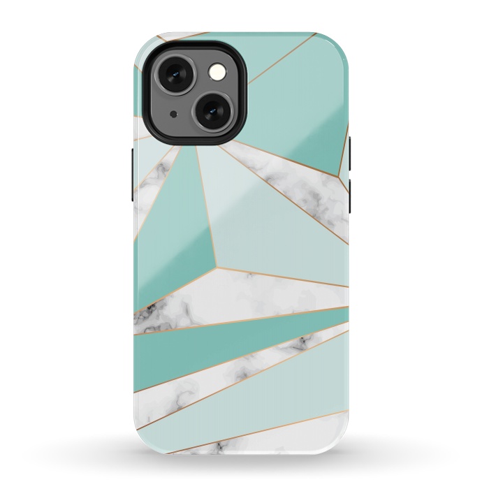 iPhone 13 mini StrongFit Marble Geometry 045 by Jelena Obradovic