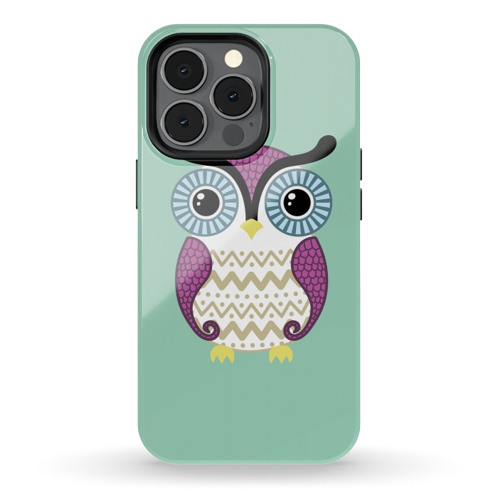 iPhone 13 pro StrongFit Cute owl by Laura Nagel