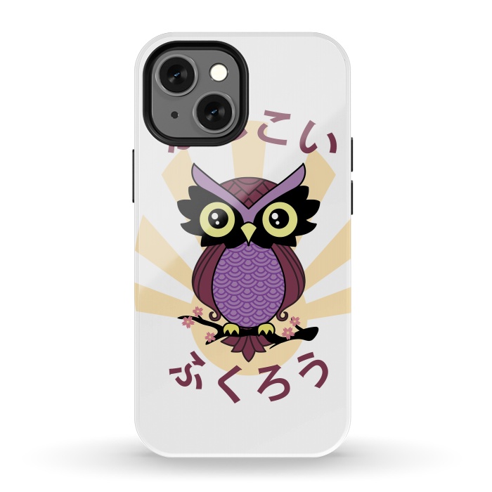 iPhone 13 mini StrongFit Wise owl by Laura Nagel