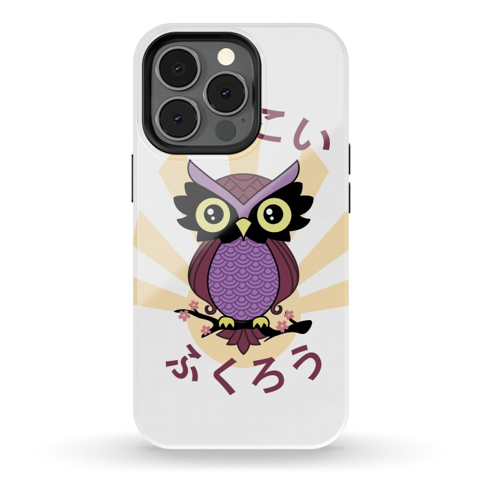 iPhone 13 pro StrongFit Wise owl by Laura Nagel