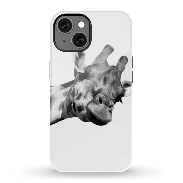 iPhone 13 StrongFit Black and White Giraffe by Alemi