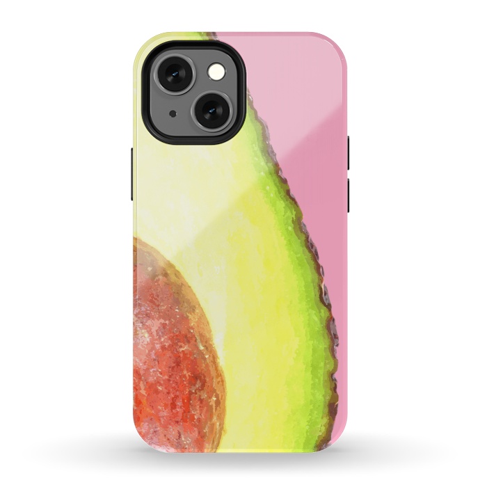 iPhone 13 mini StrongFit Avocado Tropical Fruit by Alemi