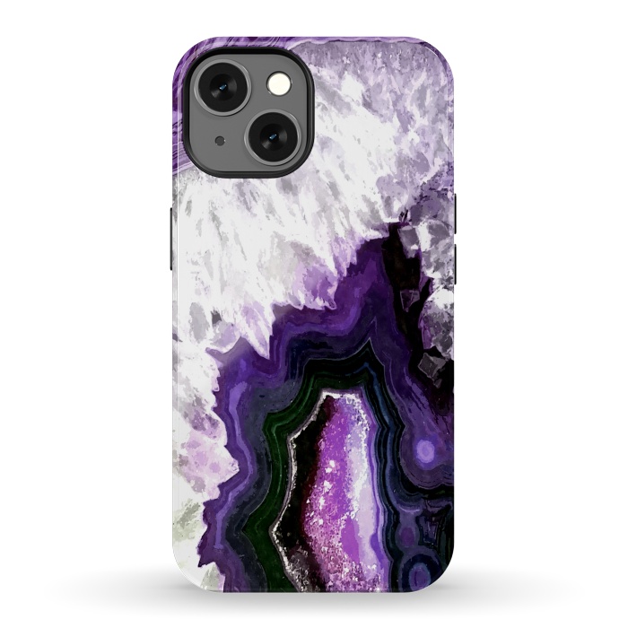 iPhone 13 StrongFit Purple Ultra Violet Agate by Alemi