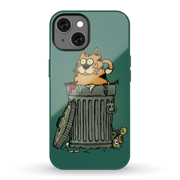 iPhone 13 StrongFit Stray Cat by Mangulica