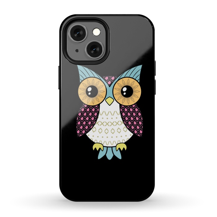 iPhone 13 mini StrongFit Fancy owl by Laura Nagel