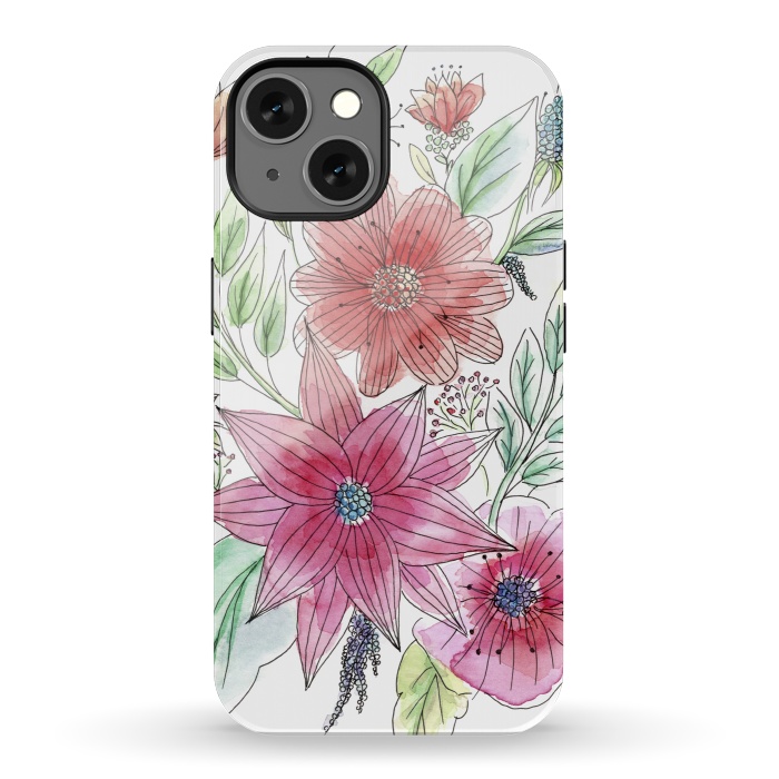 iPhone 13 StrongFit Wild flowers by Julia Grifol