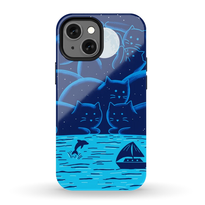 iPhone 13 mini StrongFit Cats Landscape by Coffee Man