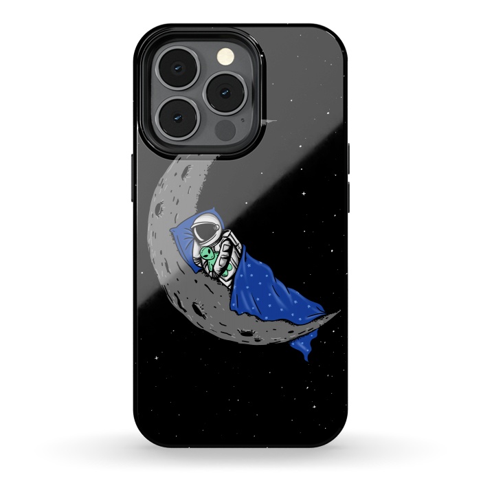 iPhone 13 pro StrongFit Sleeping Astronaut by Coffee Man