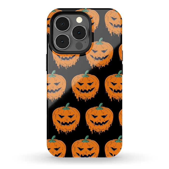 iPhone 13 pro StrongFit Melted Pumpkin Pattern by Coffee Man