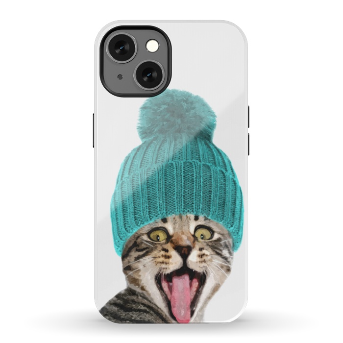 iPhone 13 StrongFit Cat with Hat Portrait by Alemi