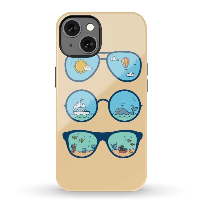 iPhone 13 StrongFit Sunglasses Landscape-2 by Coffee Man