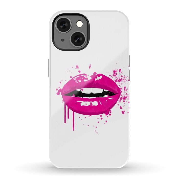 iPhone 13 StrongFit Pink Lips by Alemi