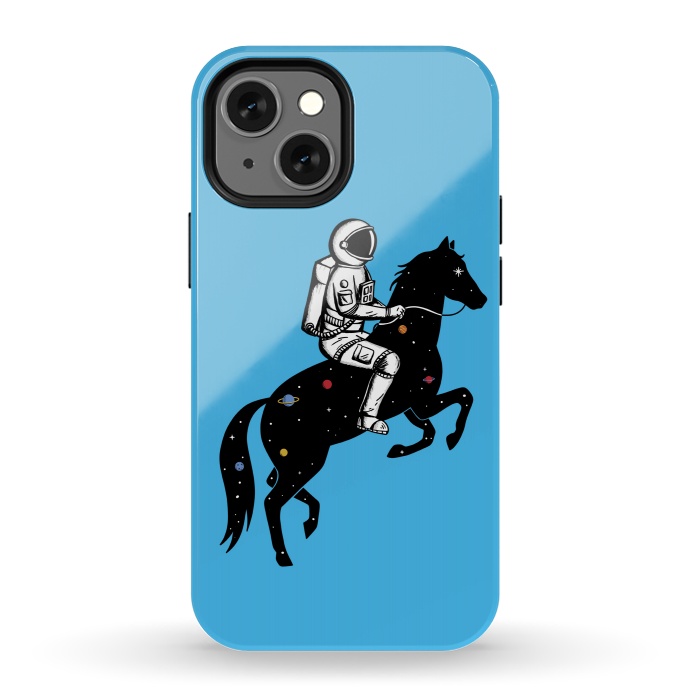 iPhone 13 mini StrongFit Astronaut and Horse by Coffee Man