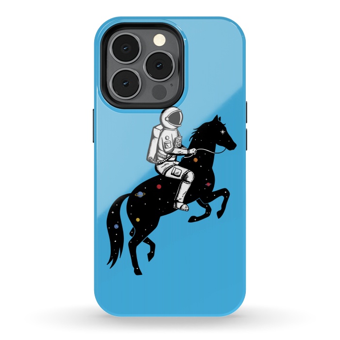 iPhone 13 pro StrongFit Astronaut and Horse by Coffee Man