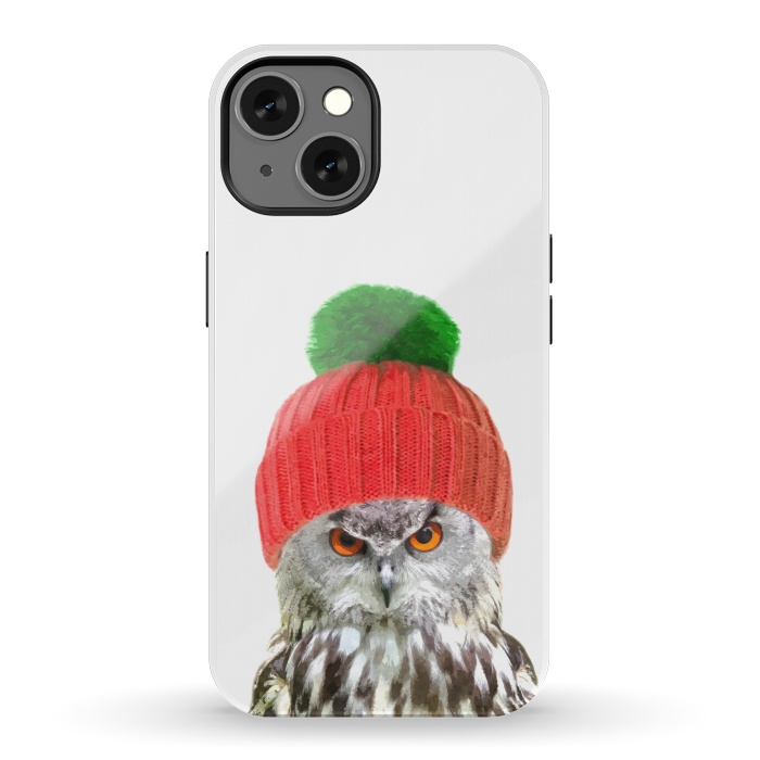 iPhone 13 StrongFit Funny Owl Portrait by Alemi