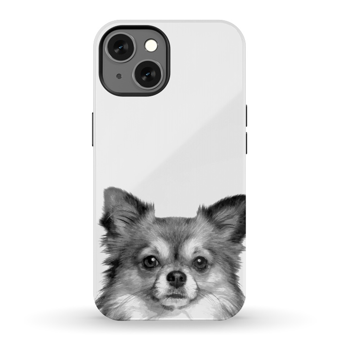iPhone 13 StrongFit Black and White Chihuahua Portrait by Alemi