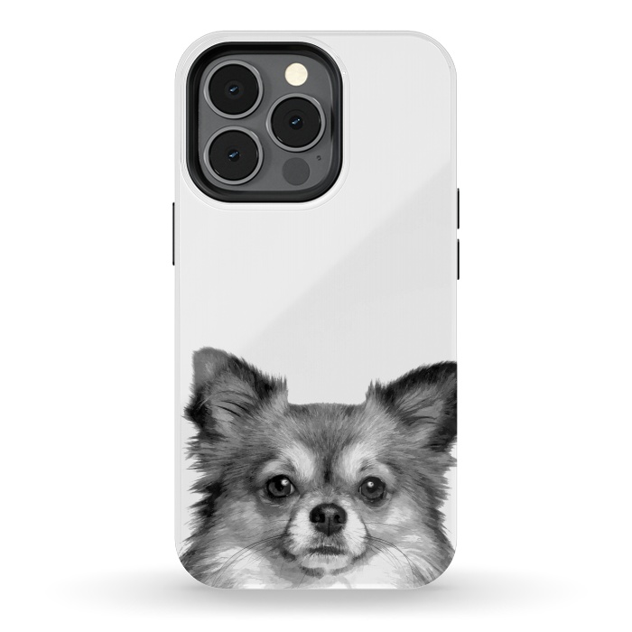 iPhone 13 pro StrongFit Black and White Chihuahua Portrait by Alemi