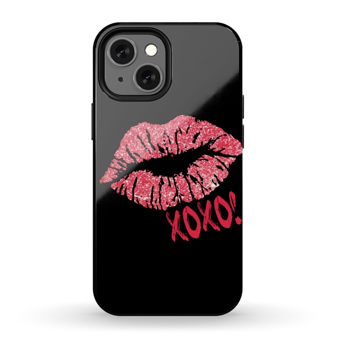 iPhone 13 mini StrongFit Lips XOXO by Alemi