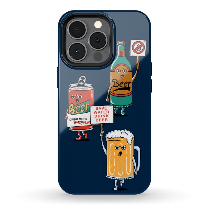 iPhone 13 pro StrongFit Save Water Drink Beer by Coffee Man