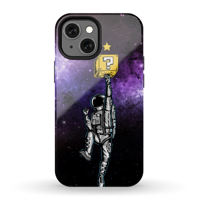 iPhone 13 mini StrongFit Astronaut and Star by Coffee Man