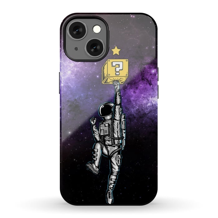 iPhone 13 StrongFit Astronaut and Star by Coffee Man