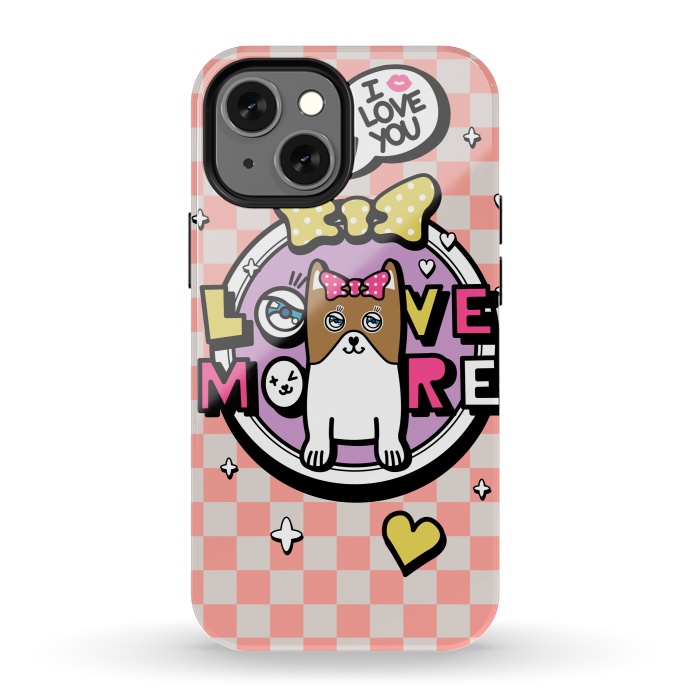iPhone 13 mini StrongFit CUTIE DOG by Michael Cheung