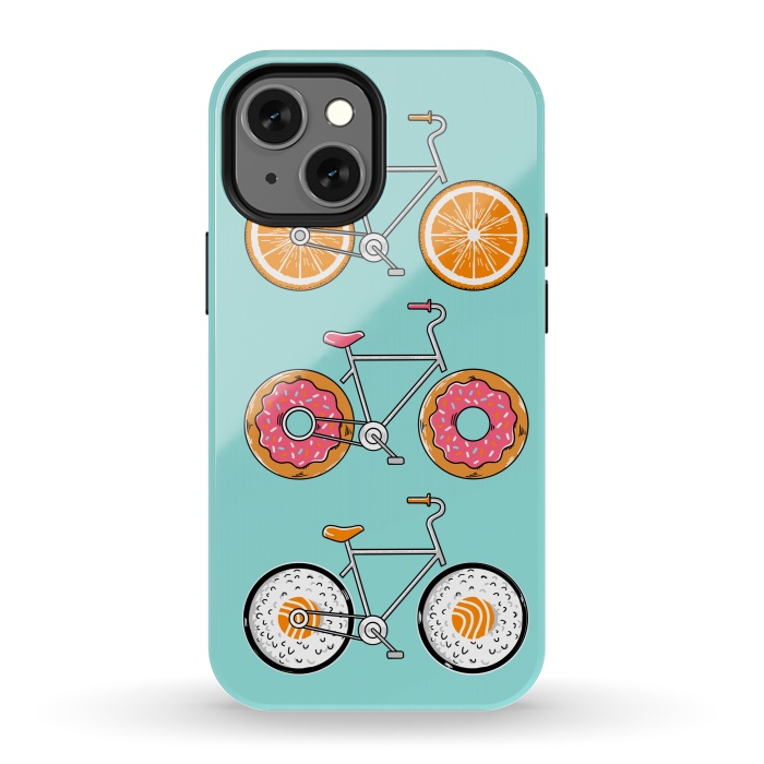 iPhone 13 mini StrongFit Food Bicycle by Coffee Man