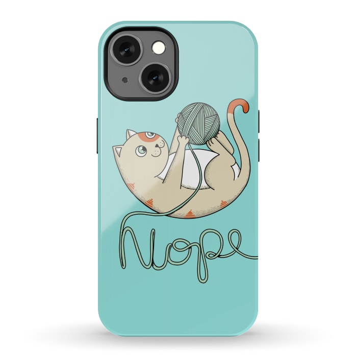 iPhone 13 StrongFit Cat nope 2 by Coffee Man