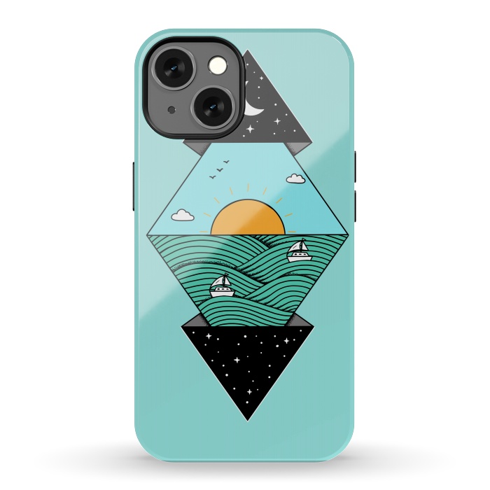 iPhone 13 StrongFit Geometric Landscape 2 by Coffee Man