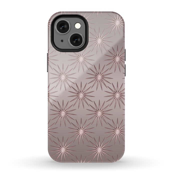 iPhone 13 mini StrongFit Shimmering Rose Gold Sun  by Andrea Haase