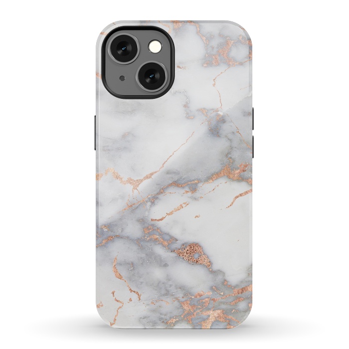 iPhone 13 StrongFit Rose Gold and Marble by  Utart