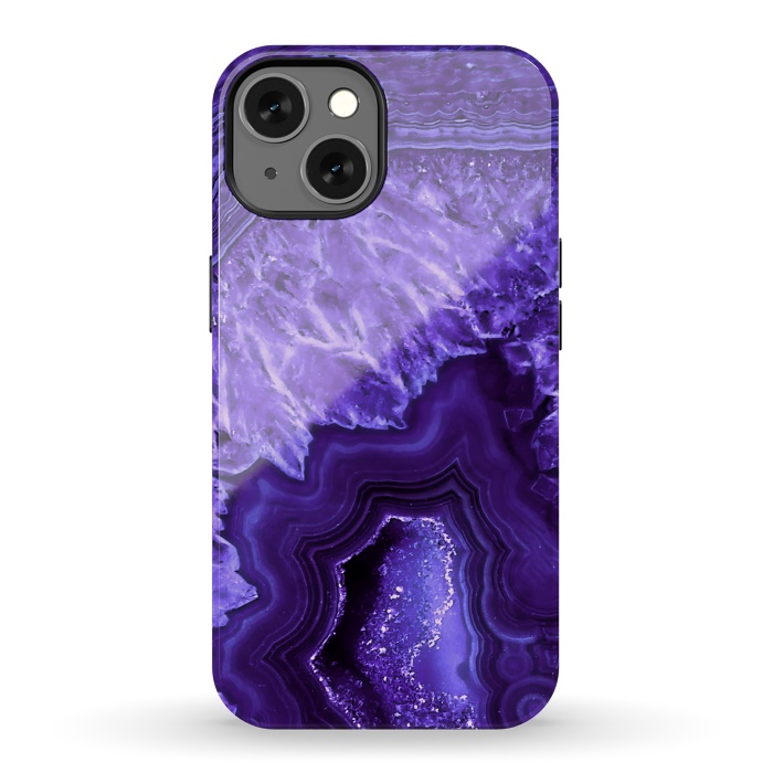 iPhone 13 StrongFit Ultra Violet Pantone Agate Geode by  Utart