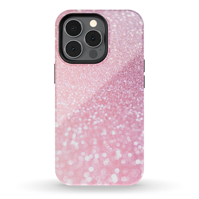 iPhone 13 pro StrongFit Girly Rose Gold Glitter by  Utart