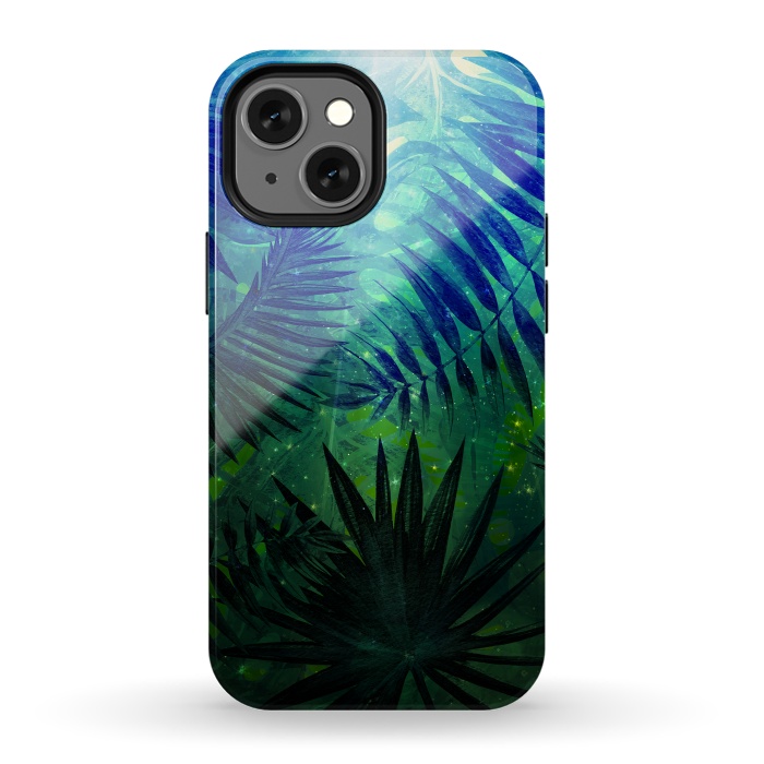 iPhone 13 mini StrongFit Aloha Blue Jungle Night by  Utart