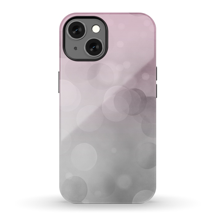 iPhone 13 StrongFit Floating Lense Flares In Grey And Pink by Andrea Haase