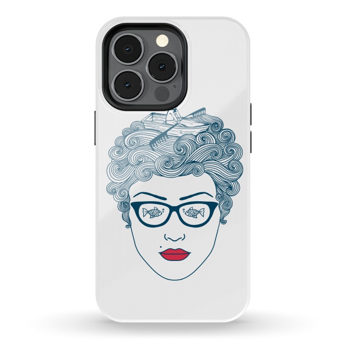 iPhone 13 pro StrongFit Lady Ocean by Coffee Man