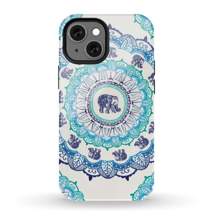 iPhone 13 mini StrongFit Lucky Elephant  by Rose Halsey