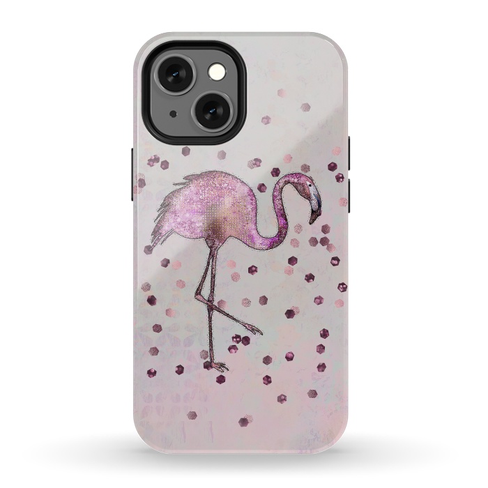 iPhone 13 mini StrongFit Glamorous Flamingo by Andrea Haase
