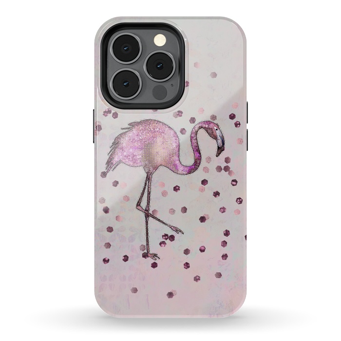iPhone 13 pro StrongFit Glamorous Flamingo by Andrea Haase