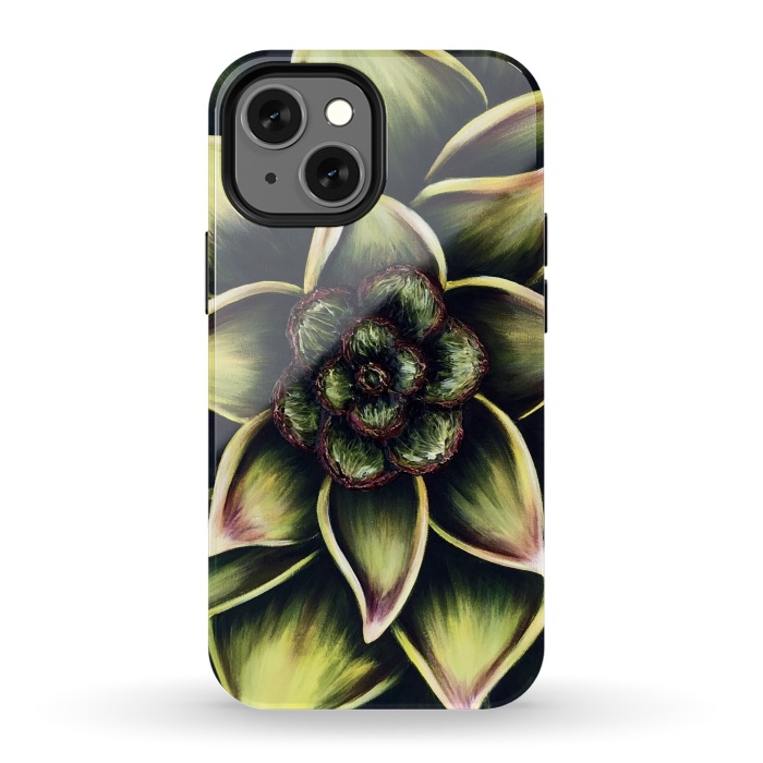 iPhone 13 mini StrongFit Succulent by Denise Cassidy Wood