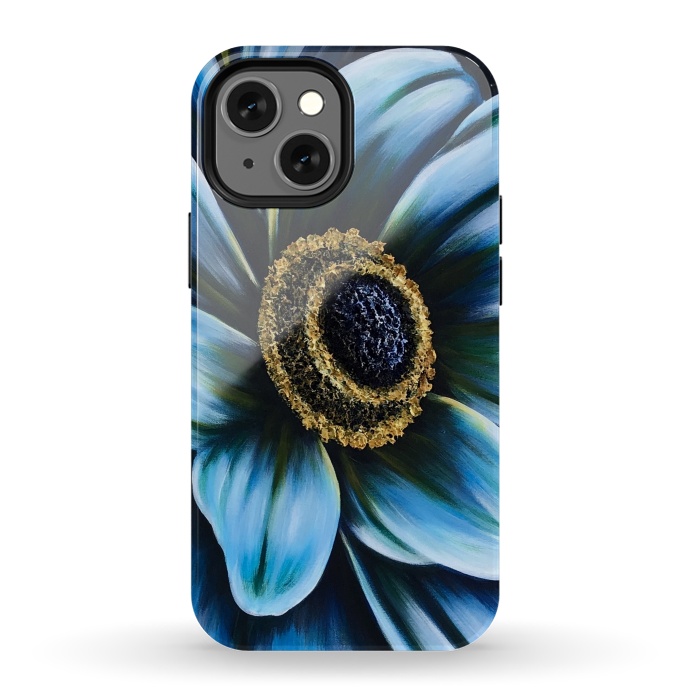iPhone 13 mini StrongFit Blue Cosmos by Denise Cassidy Wood