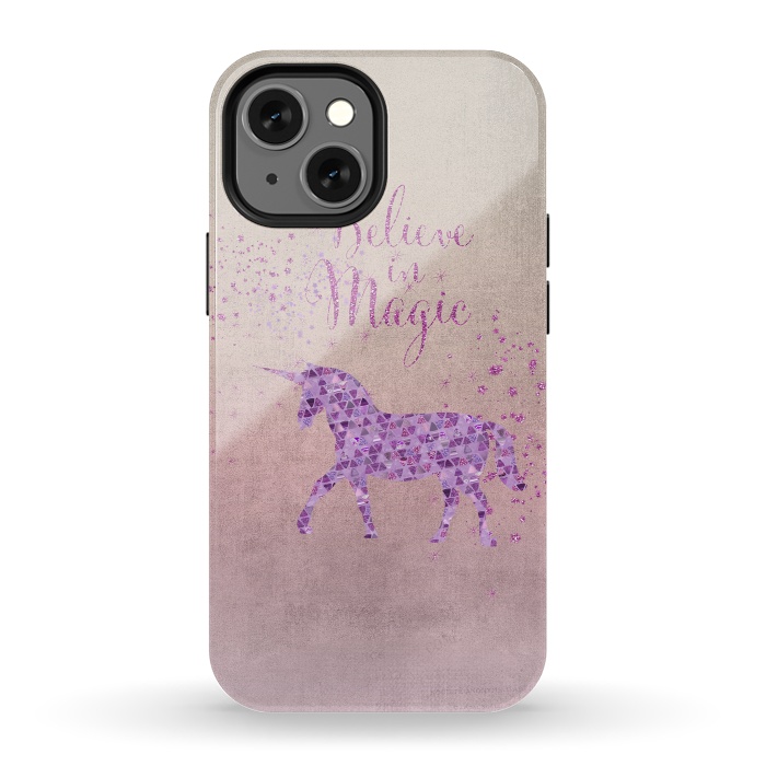 iPhone 13 mini StrongFit Unicorn Believe In Magic by Andrea Haase