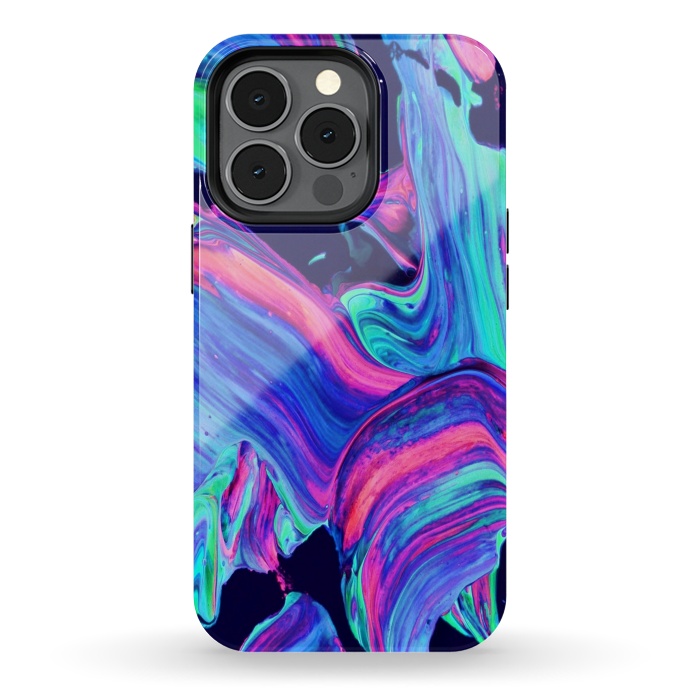 iPhone 13 pro StrongFit Neon abstract #charm by ''CVogiatzi.