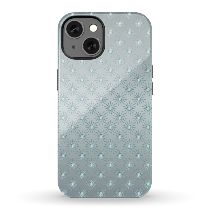 iPhone 13 StrongFit Turquoise Star Pattern by Andrea Haase