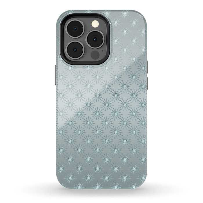 iPhone 13 pro StrongFit Turquoise Star Pattern by Andrea Haase