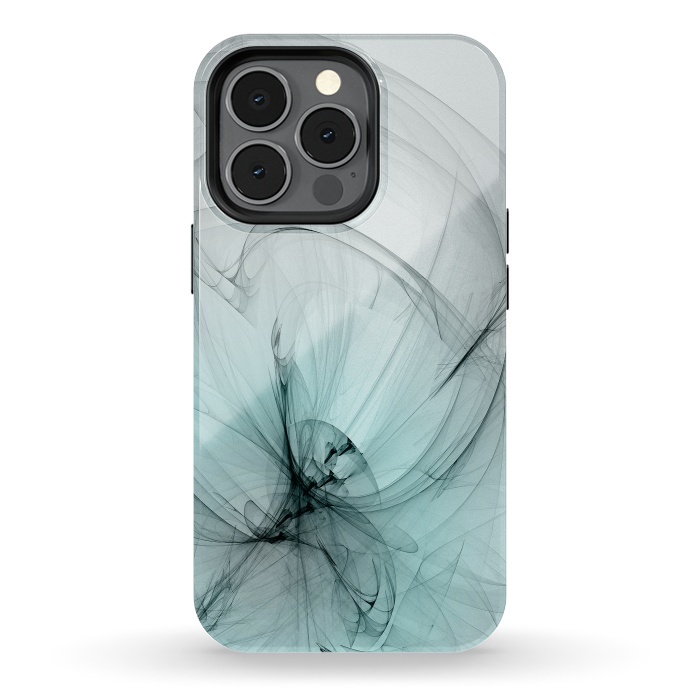 iPhone 13 pro StrongFit Magic Turquoise Fractal by Andrea Haase