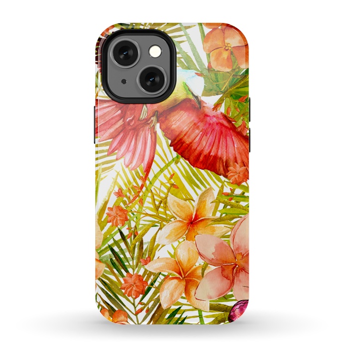 iPhone 13 mini StrongFit Tropical Bird in Jungle by  Utart