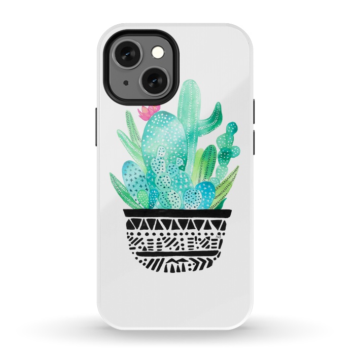 iPhone 13 mini StrongFit Pot Me A Cacti! by Amaya Brydon