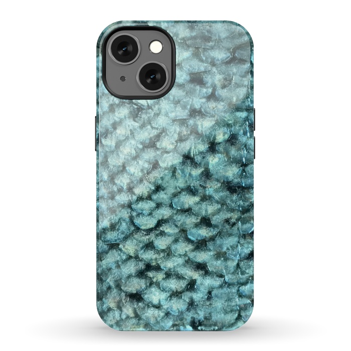 iPhone 13 StrongFit Shimmering Fish Scale  by Andrea Haase
